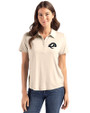 Los Angeles Rams Mono Cutter & Buck Coastline Epic Comfort Recycled Womens Polo Wheat Front