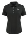 Chicago Bears Mono Cutter & Buck Coastline Epic Comfort Recycled Womens Polo Black Mannequin