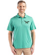 Philadelphia Eagles Historic -  Cutter & Buck Coastline Epic Comfort Recycled Mens Polo Kelly Green Front