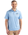 Green Bay Packers Mono Cutter & Buck Coastline Epic Comfort Recycled Mens Polo Atlas Light Blue Front