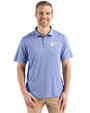 Kansas City Chiefs Monochromatic Cutter & Buck Coastline Recycled Double Peached Mens Polo Hyacinth Front