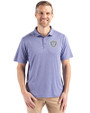  Las Vegas Raiders Mono Cutter & Buck Coastline Epic Comfort Recycled Mens Polo Hyacinth Front
