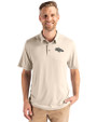 Denver Broncos Mono Cutter & Buck Coastline Epic Comfort Recycled Mens Polo Wheat Front