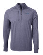 James Clemens High School Cutter & Buck Adapt Eco Knit Heather Mens Big & Tall Quarter Zip Pullover NVH_MANN_HG 1