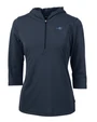 James Clemens High School Cutter & Buck Virtue Eco Pique Recycled Half Zip Pullover Womens Hoodie NVBU_MANN_HG 1