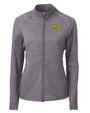 Mountain Brook High School Cutter & Buck Adapt Recycled Soft Knit Stretch Womens Heathered Full Zip Jacket Black Heather Mannequin