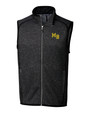 Mountain Brook High School Cutter & Buck Mainsail Sweater-Knit Mens Big and Tall Full Zip Vest CCH_MANN_HG 1