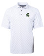 Mountain Brook High School - Cutter & Buck Virtue Eco Pique Tile Print Recycled Mens Polo WH_MANN_HG 1