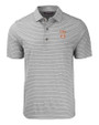 Texas Longhorns SEC Cutter & Buck Forge Eco Heather Stripe Stretch Recycled Mens Big & Tall Polo Elemental Grey Heather Mannequin