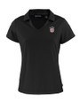 Oklahoma Sooners SEC Cutter & Buck Daybreak Eco Recycled Womens V-neck Polo Black Mannequin