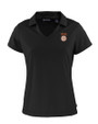 Texas Longhorns SEC Cutter & Buck Daybreak Eco Recycled Womens V-neck Polo Black Mannequin