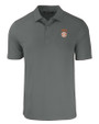 Texas Longhorns SEC Cutter & Buck Forge Eco Stretch Recycled Mens Polo Elemental Grey Mannequin