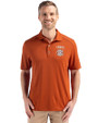 Texas Longhorns SEC Cutter & Buck Forge Eco Stretch Recycled Mens Polo Texas Orange Front