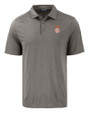 Texas Longhorns SEC Cutter & Buck Coastline Epic Comfort Recycled Mens Polo Elemental Grey Mannequin
