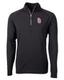 Marjory Stoneman Douglas High School Cutter & Buck Adapt Eco Knit Stretch Recycled Mens Big and Tall Quarter Zip Pullover BL_MANN_HG 1