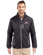 Ohio State Buckeyes - Cutter & Buck Rainier PrimaLoft®  Mens Big and Tall Eco Insulated Puffer Jacket Black Front