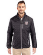 Oklahoma Sooners SEC Cutter & Buck Rainier PrimaLoft® Mens Eco Insulated Full Zip Puffer Jacket Black Front
