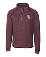 Marjory Stoneman Douglas High School Cutter & Buck Mainsail Sweater-Knit Mens Half Zip Pullover Jacket BRH_MANN_HG 1