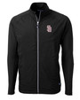 Marjory Stoneman Douglas High School Cutter & Buck Adapt Recycled Soft Knit Stretch Mens Big & Tall Hybrid Full Zip Jacket Black Mannequin