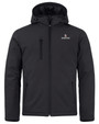 Marjory Stoneman Douglas High School -  Clique Equinox Insulated Softshell Mens Full Zip Hooded Jacket Black Mannequin