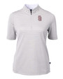 Marjory Stoneman Douglas High School Cutter & Buck Virtue Eco Pique Stripe Recycled Womens Top POL_MANN_HG 1