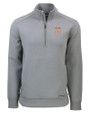 Texas Longhorns SEC Cutter & Buck Roam Epic Versatility Recycled Quarter Zip Mens Pullover Elemental Grey Mannequin