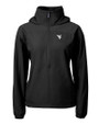 West Virginia Mountaineers Cutter & Buck Charter Eco Recycled Womens Anorak Jacket BL_MANN_HG 