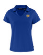 Pitt Panthers College Vault Cutter & Buck Daybreak Eco Recycled Womens V-neck Polo Tour Blue Mannequin
