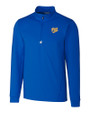 Pitt Panthers College Vault Cutter & Buck Traverse Stretch Eco Quarter Zip Mens Pullover Tour Blue Mannequin
