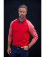 Cutter & Buck Response Lightweight Hybrid Quarter Zip Mens Pullover Windbreaker Red Lifestyle 2