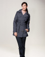 Cutter & Buck WeatherTec Mason Trench Coat Onyx Front