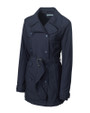 Cutter & Buck WeatherTec Mason Trench Coat Navy Blue Front