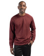 Clique Lift Solution-dyed Performance Unisex Crewneck Sweatshirt Burgundy Front