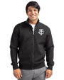Minnesota Twins Mono Cutter & Buck Roam Eco Recycled Full Zip Mens Big & Tall Jacket Black Front