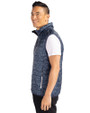 St. Louis Cardinals Mono Cutter & Buck Rainier PrimaLoft® Mens Eco Insulated Full Zip Printed Puffer Vest Dark Navy Side
