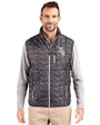 Chicago White Sox Mono Cutter & Buck Rainier PrimaLoft® Mens Eco Insulated Full Zip Printed Puffer Vest Black Front