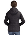 New York Jets Mono Cutter & Buck Rainier Primaloft Womens Eco Full Zip Hybrid Jacket Black Back