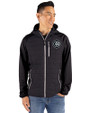 Chicago Cubs Mono Cutter & Buck Rainier Primaloft Mens Eco Full Zip Hybrid Jacket Black Front