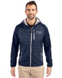 Tampa Bay Rays Mono Cutter & Buck Rainier Primaloft Mens Eco Full Zip Hybrid Jacket Dark Navy Front