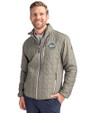 New York Mets Mono Cutter & Buck Rainier PrimaLoft® Mens Eco Insulated Full Zip Puffer Jacket Poplar Melange Front