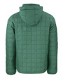 South Florida Bulls Swinging Rocky Cutter & Buck Rainier PrimaLoft® Mens Eco Insulated Full Zip Puffer Jacket Hunter Melange Mannequin Back 4