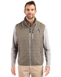 Arizona Diamondbacks Mono Cutter & Buck Rainier PrimaLoft® Mens Eco Insulated Full Zip Puffer Vest Poplar Melange Front