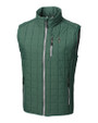 South Florida Bulls Swinging Rocky Cutter & Buck Rainier PrimaLoft® Mens Eco Insulated Full Zip Puffer Vest Hunter Melange Mannequin