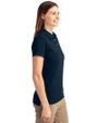 Houston Astro Mono Cutter & Buck Advantage Eco Tri-Blend Pique Womens Polo Liberty Navy Side