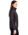 New York Jets Mono Cutter & Buck Rainier PrimaLoft®  Womens Eco Insulated Full Zip Puffer Jacket Black Side