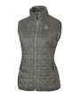 Boston Red Sox Mono Cutter & Buck Rainier PrimaLoft® Womens Eco Insulated Full Zip Puffer Vest Poplar Melange Mannequin