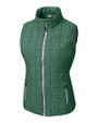South Florida Bulls Swinging Rocky Cutter & Buck Rainier PrimaLoft® Womens Eco Insulated Full Zip Puffer Vest Hunter Melange Mannequin