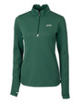 New York Jets Cutter & Buck Traverse Stretch Quarter Zip Womens Pullover HT_MANN_HG 1