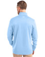 Baltimore Orioles Mono Cutter & Buck Traverse Stretch Eco Quarter Zip Mens Pullover Atlas Light Blue Back