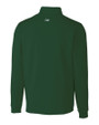 South Florida Bulls Swinging Rocky Cutter & Buck Traverse Stretch Eco Quarter Zip Mens Pullover Hunter Green Mannequin Back